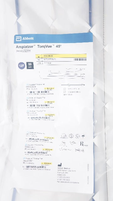 Abbott 9-ITV12F45/80 AMPLATZER TorqVue 45degree Delivery System 12Fr x 80cm